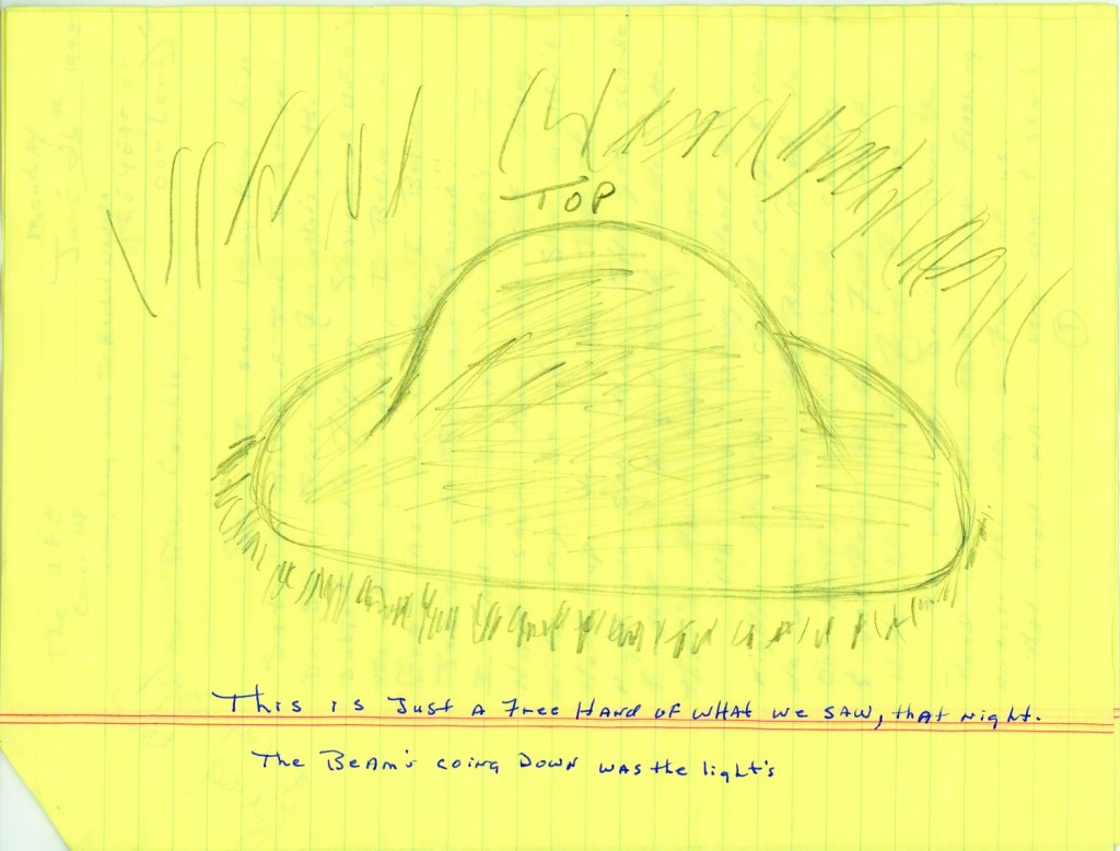 Ufo Line Paper Drawing