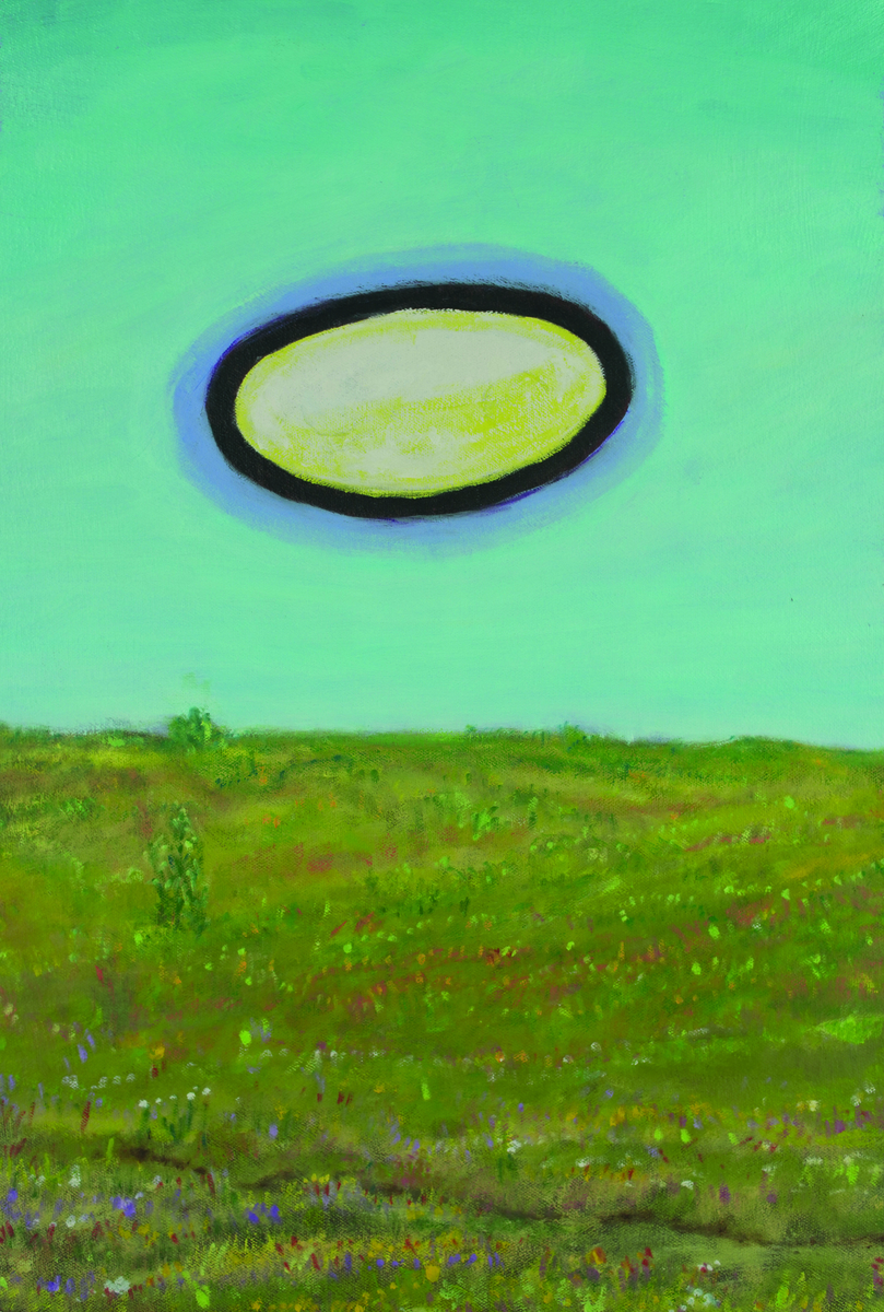 UFO above field