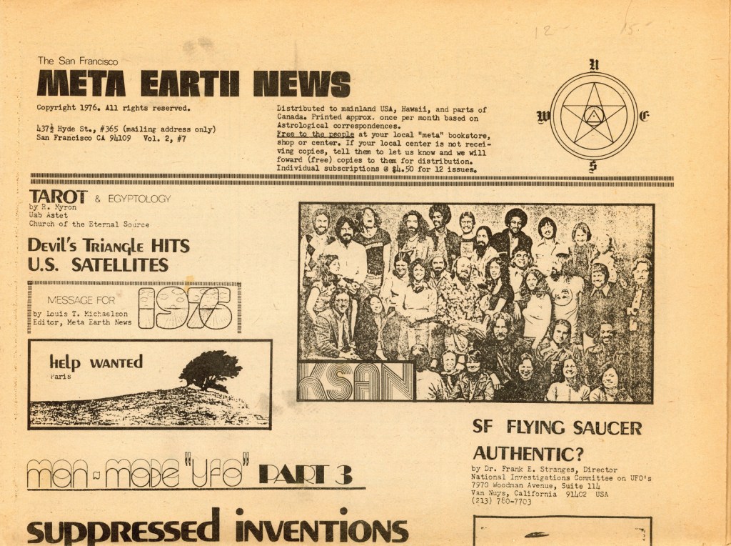 Title: Meta Earth News – Vol. 2, No. 7 (1976, San Francisco, CA)